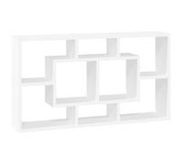(High gloss white) vidaXL Floating Wall Display Shelf 8 Compartments Hanging Rack Floating Shelf