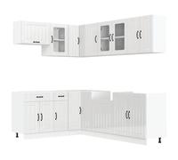 Kitchen Cabinet Set 11 Piece Cupboard Storage Cabinet Engineered Wood vidaXL