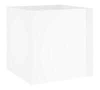 (High gloss white) vidaXL Planter Box Plant Pot Raised Bed Planter Flower Box Engineered Wood