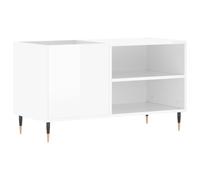 (high gloss white) vidaXL Record Cabinet Record Storage Cabinet Sideboard White Engineered Wood