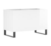 (high gloss white) vidaXL Record Cabinet Vinyl Record Storage Cabinet Grey Sonoma Engineered Wood