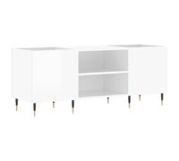 (high gloss white) vidaXL Record Cabinet Vinyl Record Storage Sideboard Cabinet Engineered Wood