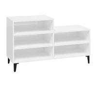 (High gloss white) vidaXL Shoe Cabinet Engineered Wood Home Shoe Cupboard Organiser Multi Colours