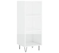 vidaXL Sideboard High Gloss White 34.5x32.5x90 cm Engineered Wood