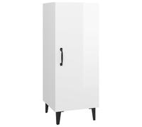 vidaXL Sideboard High Gloss White 34.5X34X90 Cm Engineered Wood, White