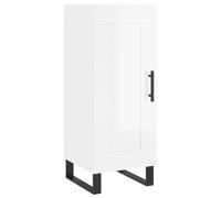 (high gloss white) vidaXL Sideboard Storage Cabinet Cupboard Side Cabinet Black Engineered Wood