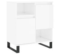 (high gloss white) vidaXL Sideboard Storage Cabinet Cupboard Side Cabinet Brown Oak Engineered Wood