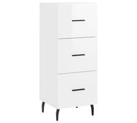 (high gloss white) vidaXL Sideboard Storage Cabinet Cupboard Side Cabinet White Engineered Wood