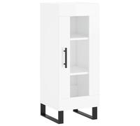 (high gloss white) vidaXL Sideboard Storage Cabinet Cupboard Side Cabinet White Engineered Wood