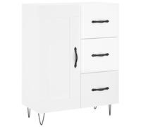 (high gloss white) vidaXL Sideboard Storage Cabinet Side Cabinet Cupboard Black Engineered Wood