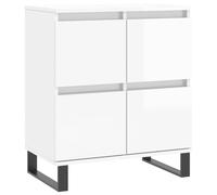 vidaXL Sideboard High Gloss White 60x35x70 cm Engineered Wood NEW