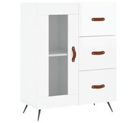 vidaXL Sideboard High Gloss White 69.5x34x90 cm Engineered Wood