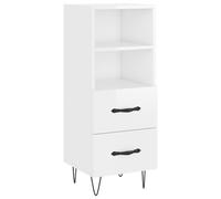 (high gloss white) vidaXL Sideboard Storage Side Cabinet Cupboard Sonoma Oak Engineered Wood