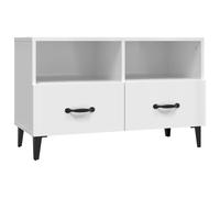 vidaXL TV Cabinet High Gloss White 80x36x50 cm Engineered Wood