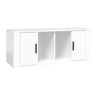 (High gloss white) vidaXL TV Cabinet Engineered Wood TV Console Media Sideboard Multi Colours