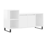 vidaXL TV Cabinet High Gloss White 100x35x55 cm Engineered Wood