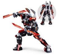 HIGH GODO Dark Wanderer Mech Robot Building Blocks Toys, 585 PCS Robot Model with Multiple Weapons, Creative Collectible Gift for Kids Teens Boys