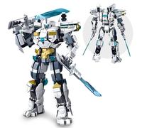 HIGH GODO Icebound Mecha Robot Building Blocks Set, 561 PCS Cool City Protector Warrior Mecha model, for Adults Collector Teen ab 15+
