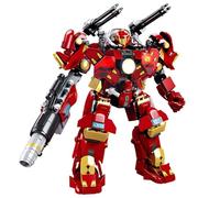 HIGH GODO Mech Robot Transforming Building Blocks Set for Adults, 588 PCS City Warrior Soldier Mech Model Building Kit, Cool Creative Robots Toys Gift for Kids Teens Boys