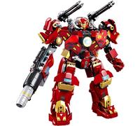 HIGH GODO Mech Robot Transforming Building Blocks Set for Adults, 588 PCS City Warrior Soldier Mech Model Building Kit, Cool Creative Robots Toys Gift for Kids Teens Boys