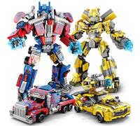 HIGH GODO Transforming Building Set, 2in1 Transforming Robot and Truck Building Kit, Cool Robots Gifts Toys for Teens Adults 14+ (879 PCS)