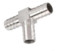 High Grade 304 Stainless Steel T Shaped Pagoda Tee Connector Designed For Efficient Gas Distribution With Burr Free Threads And Long Lasting Durability In Various Plumbing Applications(32mm)