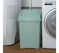 High Grade 50L Plastic Flip Top, 50Ltr Large Waste Bin Wham Green One Size