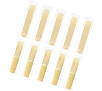 High Grade Bb Clarinet Reeds Strength 2 0 10pcs with Plastic Protective Cover for Excellent Sound Quality Great Gift Players