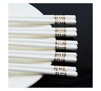 High-Grade Bone Ceramics Chopsticks,Cute Chinese Porcelain 9.6 Inch Reusable Dishwasher Safe 5 Pairs