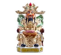 High Grade Ceramic God Of Wealth Buddha Statue Town House Feng Shui Offering Decorations White Porcelain Bodhisattva Crafts