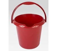 High Grade Colourful 5L Litre Durable Multipurpose Plastic Storage Bucket With Handle & Spout for Food Storage, Garden, Cleaning, Kitchen (Red) (5)