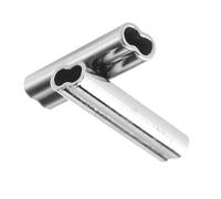 High Grade Copper Double Drum Crimp Sleeves, 100pcs 6 Sizes Fishing Line Wire Leader Sleeves, Easy to Crimp Without Cracking, for Big Game Fishing (1.0mm*10mm)