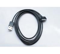 High Grade - Extra Long USB Sync & Charge Cable for Samsung Galaxy Tab - Works with Samsung Galaxy Tab 10.1" / 7.7" / 7" / 8.9" / P1000 / P3100 / P3110 / P5100 / P5110 / P6200 / P6210 / P6800 / P6810 / P7300 / P7310 / P7500 / P7510 / N8000 / N8010 / I800 / I815 / I957 / I905 / I987 / T859 / T869 / T849 / Tab2 - Length : 2m / 6.6 ft - Colour : Black - AAA Products®