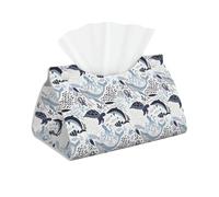 High-grade Long Tissue Box Cover - Premium Faux Leather Throw