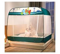 High-Grade Mosquito Net Pop Up Mosquito Net Bed Tent Two-Door Mosquito Net Free Standing Bottomed Netting Foldable Tents for Adult (Color : D, Size : 4ft bed)