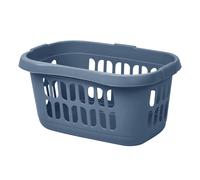 High Grade Plastic Large 60L Hipster Laundry Basket Hamper Clothes Washing Bedding Linen Storage Basket Midnight Navy - This product is designed