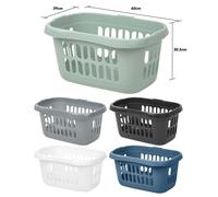 Wham Casa Hipster Laundry Basket Ice in White, Plastic | Charlies