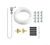 High-Grade Rubber Fuel Hose Kit 6m 21-Piece Set | High-grade rubber tubing, withstands high pressure, heat resistant, for durable reusable material, extends for service life