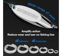 High Grade Stainless Steel Fishing Hook Connector Nine Sizes for Effective Use in Various Conditions (7#)