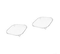 High-Grade Steel Crisper Tray 14.5cm Non-Stick(2pc) | for premium stainless steel, warp-resistant structure, for durable metal build, silver finish, long-lasting use