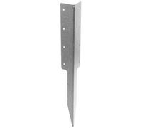 High-Grade Steel Raised Bed Support Brackets - Spike and Double Height Options for Garden Stability (Double Height Corner - Silver, 8)