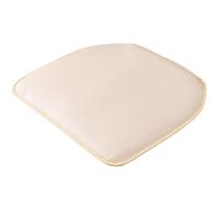 High-Grade Waterproof Leather Dining Chair Cush - 2Pcs Memory Foam U-Sd Non-Slip Seat Pad with Str for Ultimate Comfort and Ele Sle (Khaki)