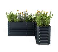 High Grow raised bed | L-shape | weatherproof | rustproof | robust | 742 L