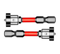 High Hardness and Strong Magnetic Drill Bit - 2x Shockproof Bits | Modern Multifunctional Magnetic Tool | Non-Slip Driver Bit, Power Screwdriver Accessory