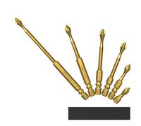 High Hardness PH2 Magnetic Screwdriver Drill Bit, 6PCS Set, Anti Slip Teeth