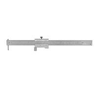 High Hardness Stainless Steel Parallel Vernier Caliper 0-200mm with Carbide Needle, Laser Engraved Clear Scale in mm and Inch for Woodworking Metalworking Marking Measuring Tool