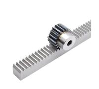 High hardness Steel Straight Linear Spur Rack 1pcs 1M 17Teeth Pinion Steel Gear + 1pcs 1Mod 1 Modulus Steel Gear Rack 10 * 10 * 500mm(8mm)