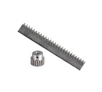High hardness Steel Straight Linear Spur Rack 1pcs 1Mod 1 Modulus Steel Gear Rack 10 * 10 * 500mm + 1pcs 1M 15Teeth Pinion Steel Gear(7mm)