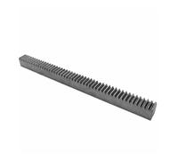 High hardness Steel Straight Linear Spur Rack 3pcs 1mod 12x12x1000mm Gear Rack + 3pcs 1mod 18teeth Pinion Gear With Inner Hole 6mm/8mm For DIY Milling Machine Router(8mm)