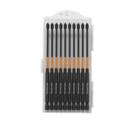 High Hardness Super Strong Magnetic Drill Screwdriver Bits Heavy Duty Magnetic Bit Kit, Anti-Slip Screw Extractor Cross Slot Screwdriver for Electric Screwdriver Impact Drill (10Pcs-150mm)